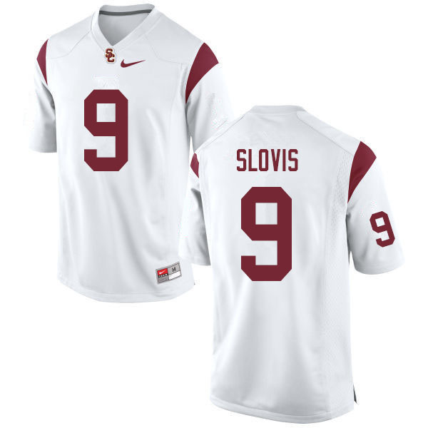 Men #9 Kedon Slovis USC Trojans College Football Jerseys Sale-White